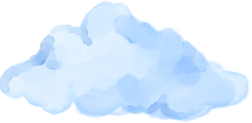 Watercolour Style Father's Day Cloud 