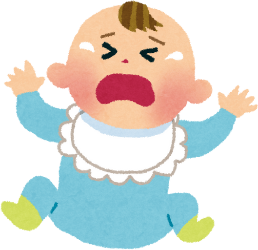 Illustration of a Crying Baby